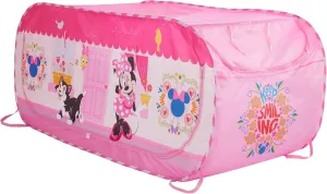 Disney Minnie Mouse 2 in 1 Kids Pop Up Play Tent and Twin Bed Tent for Pretend and Imaginative Play