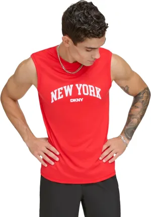 DKNY Men's Sleeveless Quick Dry 40  Protection UPF Active Top