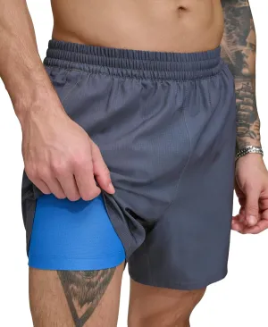 DKNY Men's Stretch Quick Dry Volley UPF 40  Protection Swim Trunk