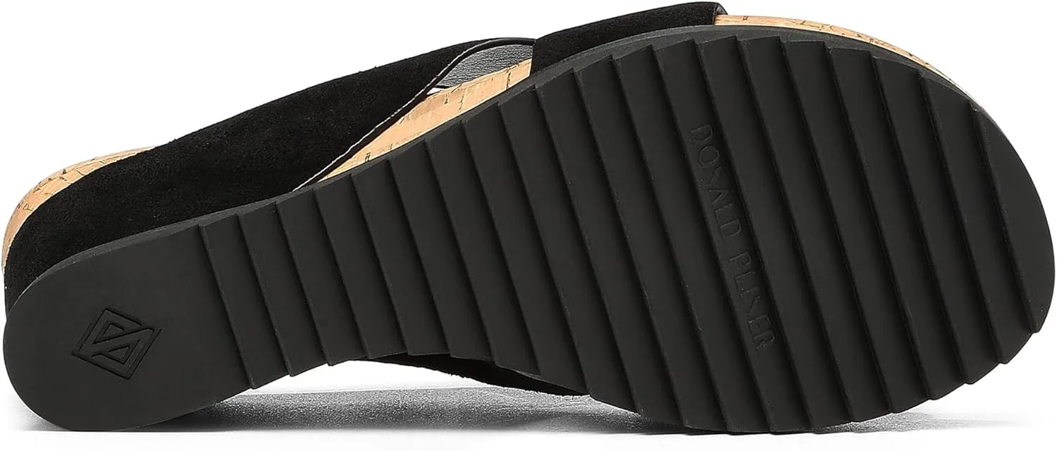 Donald Pliner Women's SISU Wedge Sandals, Comfortable Sandals, Women’s Sandals, Platform Sandals, 2.5-Inch Heel, Heeled Sandal, Toe-Ring Sandal