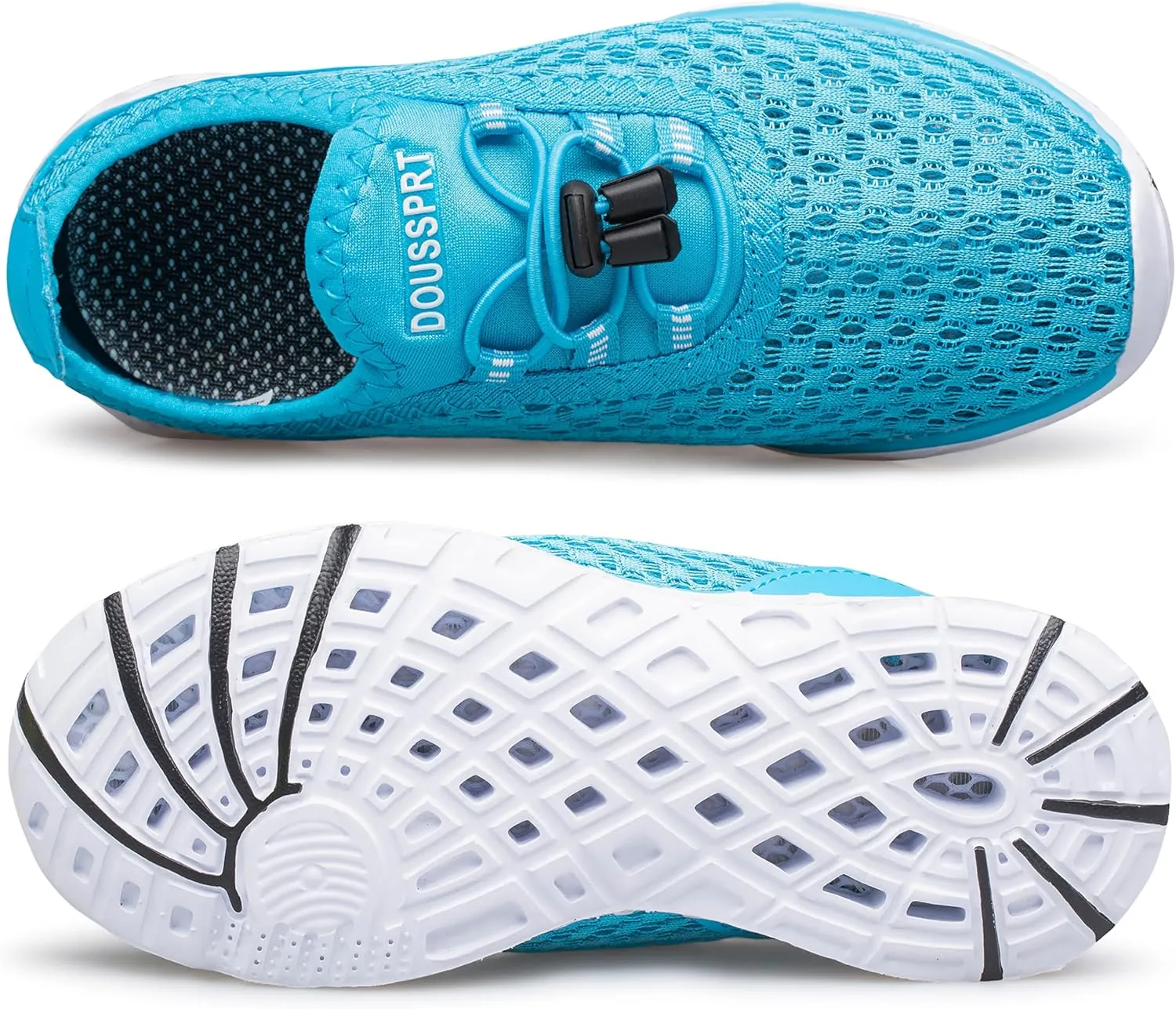 DOUSSPRT Water Shoes for Kids Boys Girls Quick Dry Beach Sports Swim Pool Aqua Shoes for Toddler/Little Kid/Big Kid