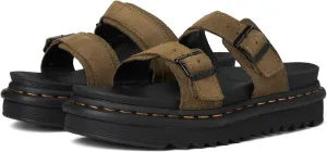 Dr. Martens Unisex Myles Slide Sandal, Olive, 14 US Men