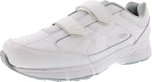 Dr. Scholl's - Men's Brisk Light Weight Dual Strap Sneaker, Wide Width (9.5 Wide, White Grey)