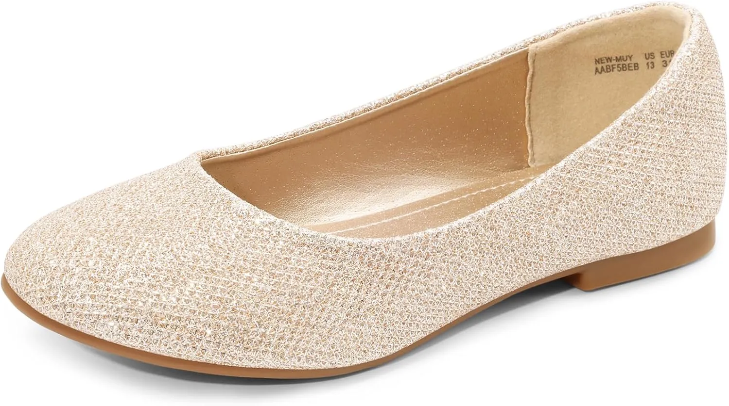 DREAM PAIRS Girls Dress Shoes Slip on Ballerina Flats for Wedding/Party