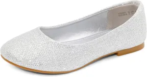 DREAM PAIRS Girls Dress Shoes Slip on Ballerina Flats for Wedding/Party