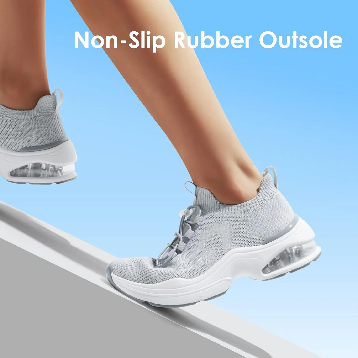 DREAM PAIRS Women's Walking Sneakers, Slip-on Air Cushion Nori Slip Resistant Tennis Casual Gym Workout Chas Nurse Restaurant Work Shoes