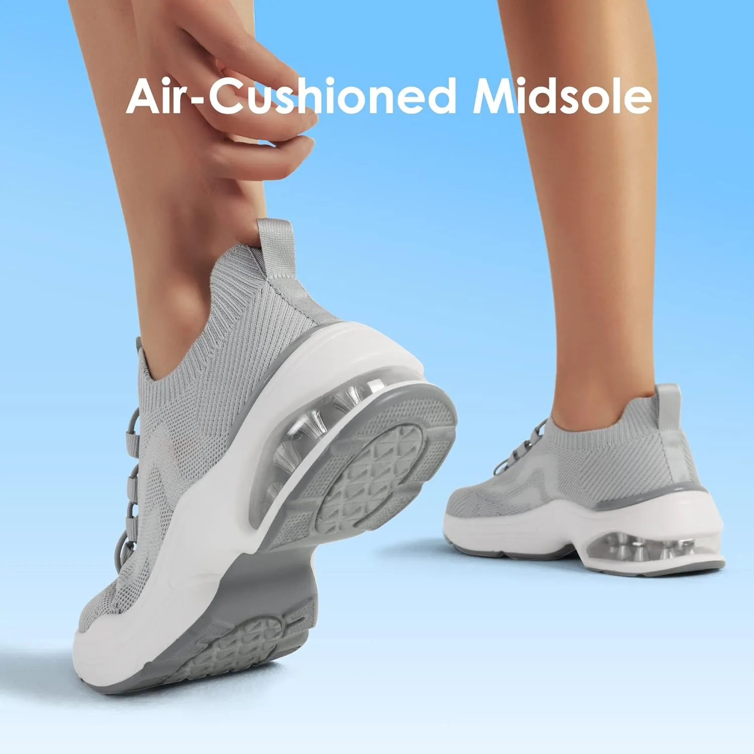 DREAM PAIRS Women's Walking Sneakers, Slip-on Air Cushion Nori Slip Resistant Tennis Casual Gym Workout Chas Nurse Restaurant Work Shoes