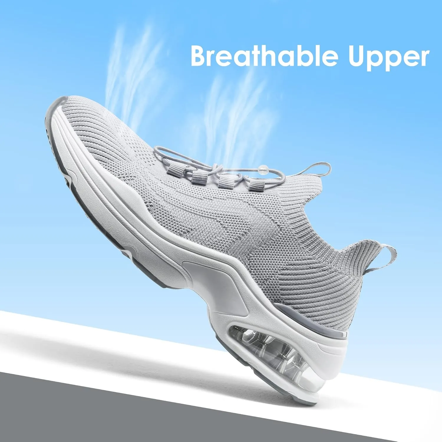 DREAM PAIRS Women's Walking Sneakers, Slip-on Air Cushion Nori Slip Resistant Tennis Casual Gym Workout Chas Nurse Restaurant Work Shoes