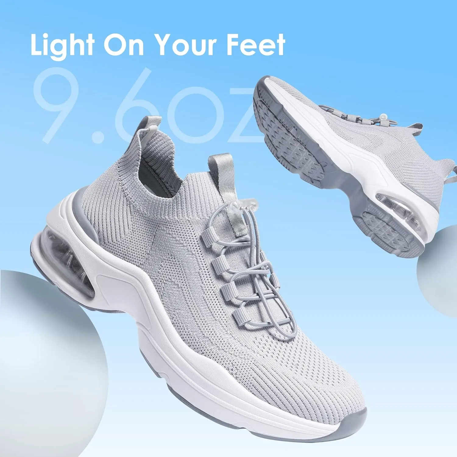 DREAM PAIRS Women's Walking Sneakers, Slip-on Air Cushion Nori Slip Resistant Tennis Casual Gym Workout Chas Nurse Restaurant Work Shoes