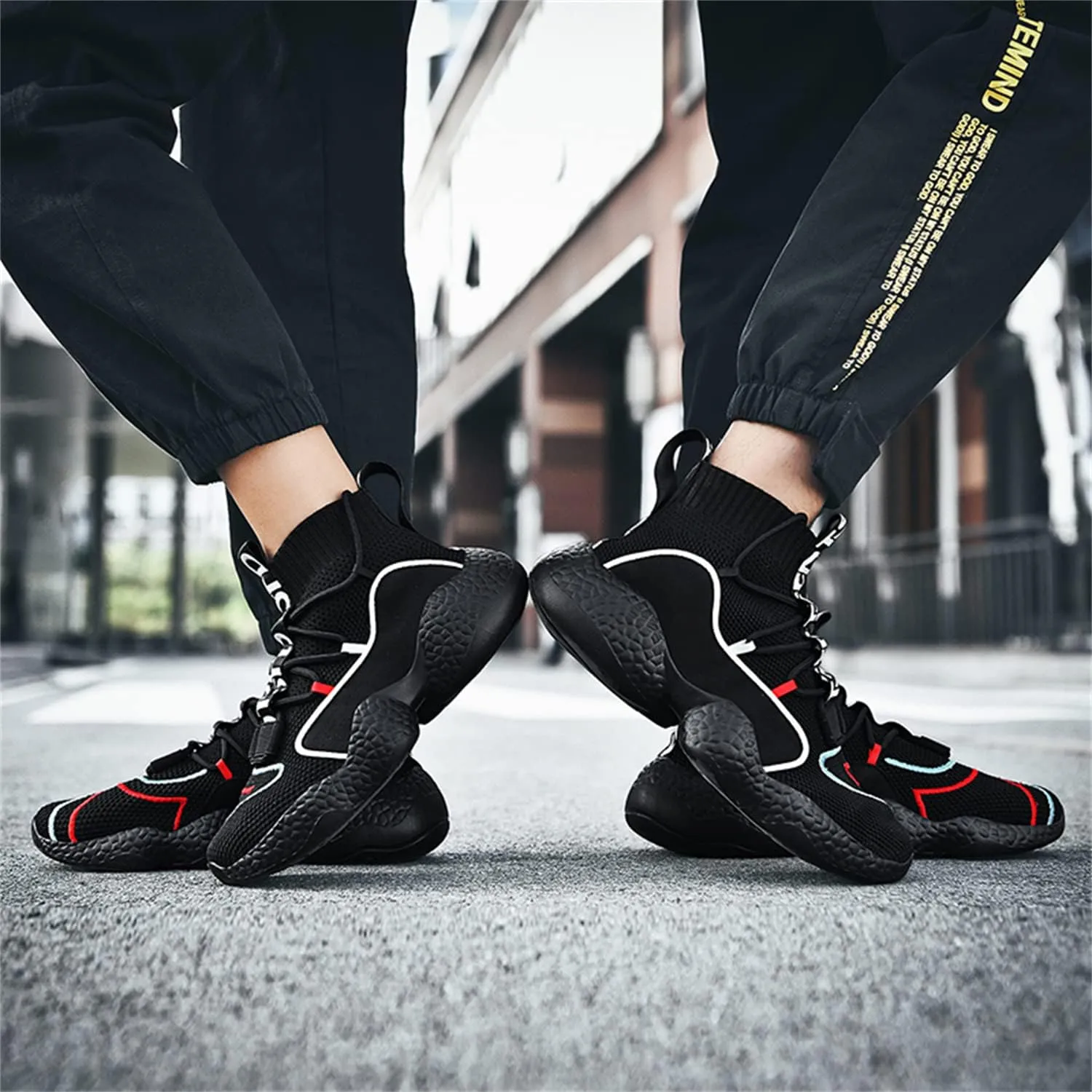 DRESER Couple Shoes High top Men's Socks Shoes Running Light Breathable Casual Women's Sports Shoes Fashion Sports Shoes Climbing Shoes