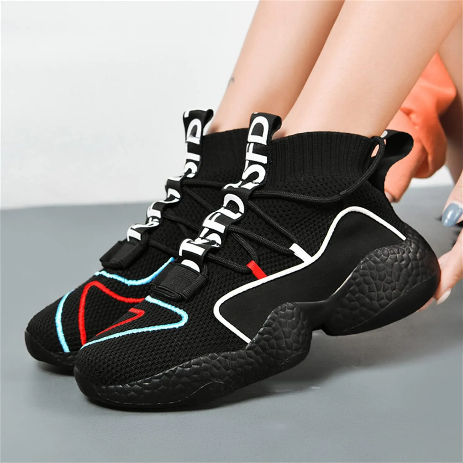 DRESER Couple Shoes High top Men's Socks Shoes Running Light Breathable Casual Women's Sports Shoes Fashion Sports Shoes Climbing Shoes