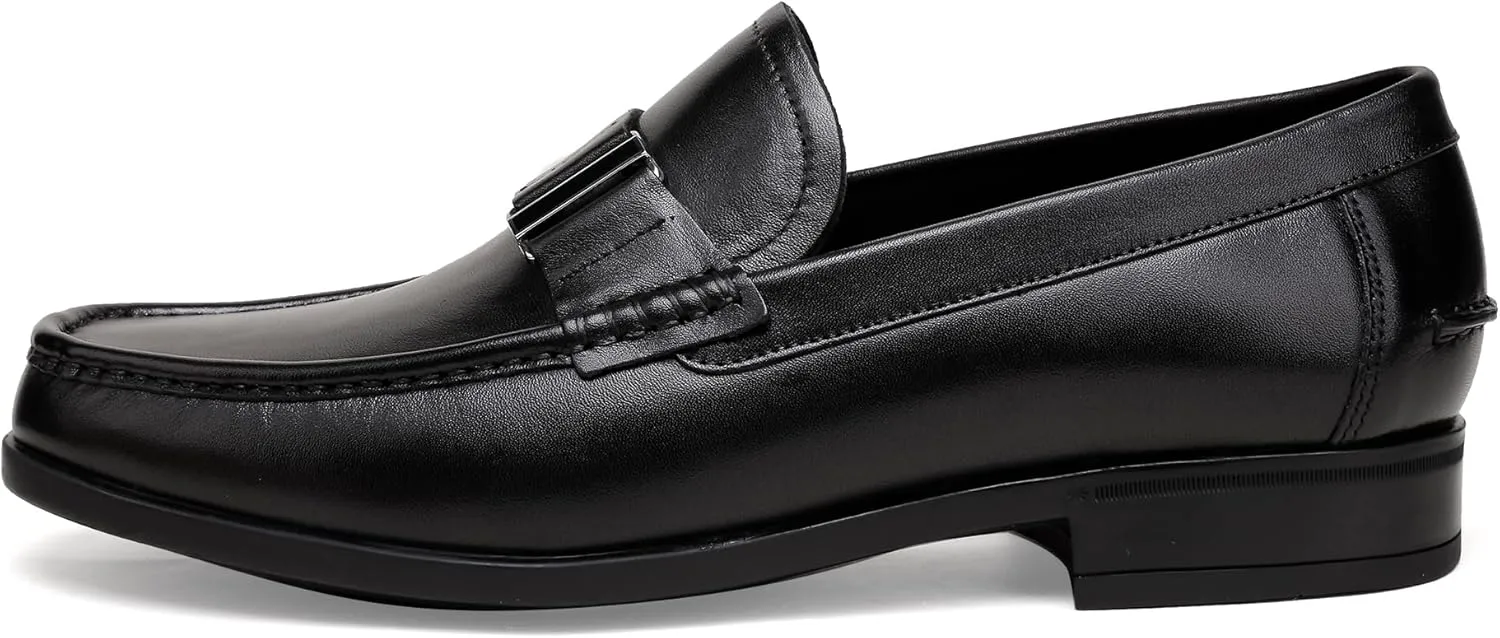 Dress Shoes for Men,Classicial Leather Loafers Slip on Formal Business Shoes Penny