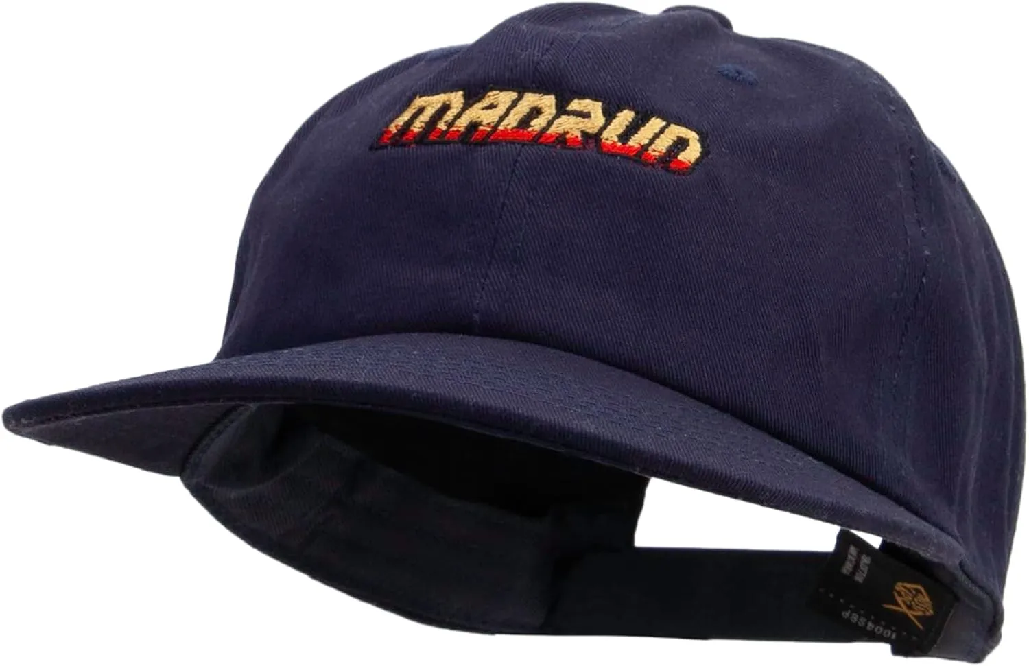 e4Hats.com Madrun Race Embroidered Unconstructed High Profile Cotton Flat Bill Cap