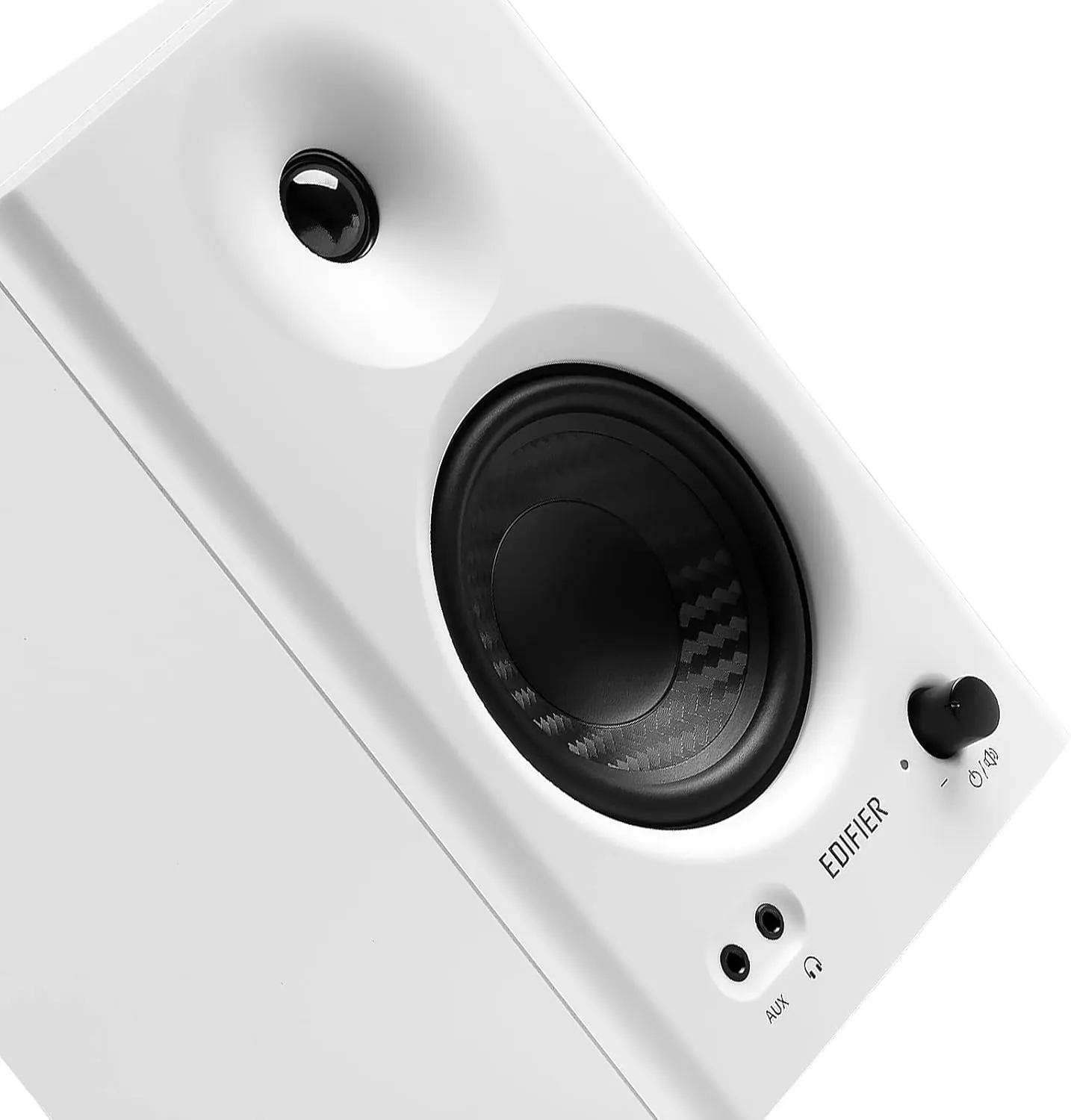 Edifier MR4 Powered Studio Monitor Speakers, 4" Active Near-Field Monitors Speaker - White (Pair)