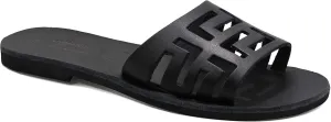 Emmanuela Ancient Greek Handmade Leather Flat Sandals, Quality Slide on Simple Sandals, Quality Slide on Summer Shoes for Women, Open Toe Sliders, Boho Chic Mules