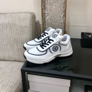 Fabric CHANEL Satisfied customers Black White Mix Sneaker Highly-rated