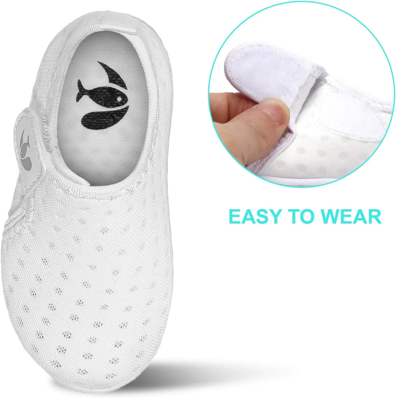 FEETCITY Boys Girls Water Shoes Kids Aqua Socks Quick Dry Barefoot for Beach Swimming Pool