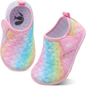 FEETCITY Boys Girls Water Shoes Kids Aqua Socks Quick Dry Barefoot for Beach Swimming Pool