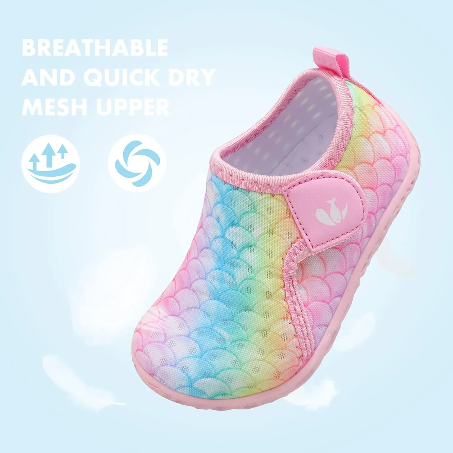 FEETCITY Boys Girls Water Shoes Kids Aqua Socks Quick Dry Barefoot for Beach Swimming Pool