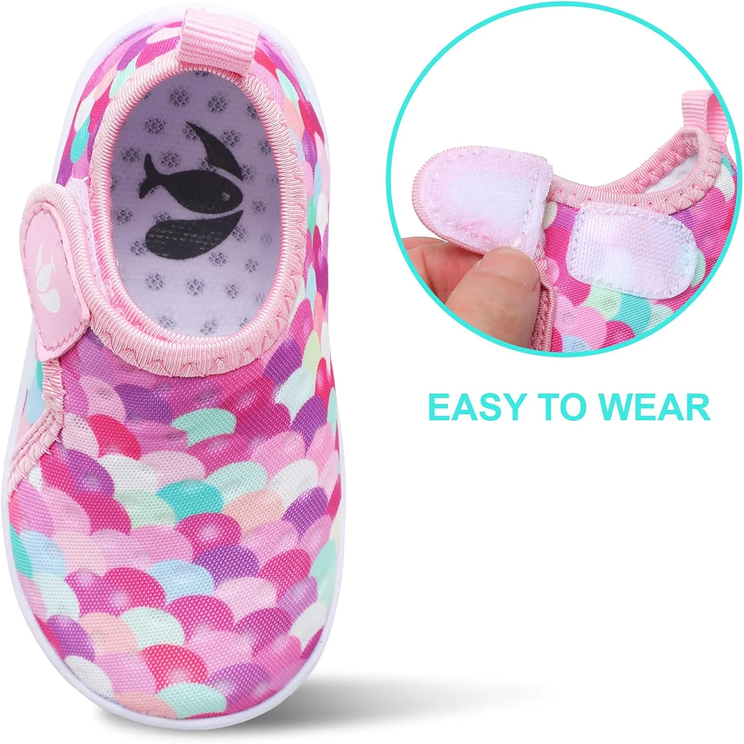 FEETCITY Boys Girls Water Shoes Kids Aqua Socks Quick Dry Barefoot for Beach Swimming Pool