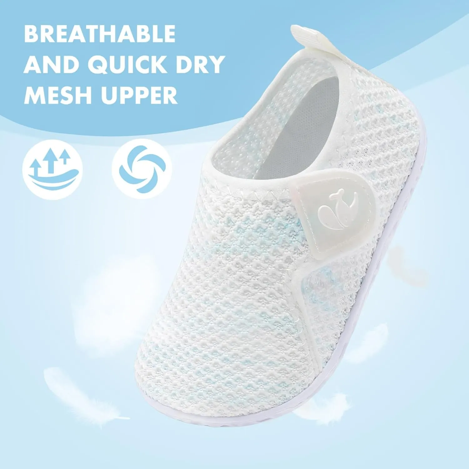 FEETCITY Boys Girls Water Shoes Kids Aqua Socks Quick Dry Barefoot for Beach Swimming Pool