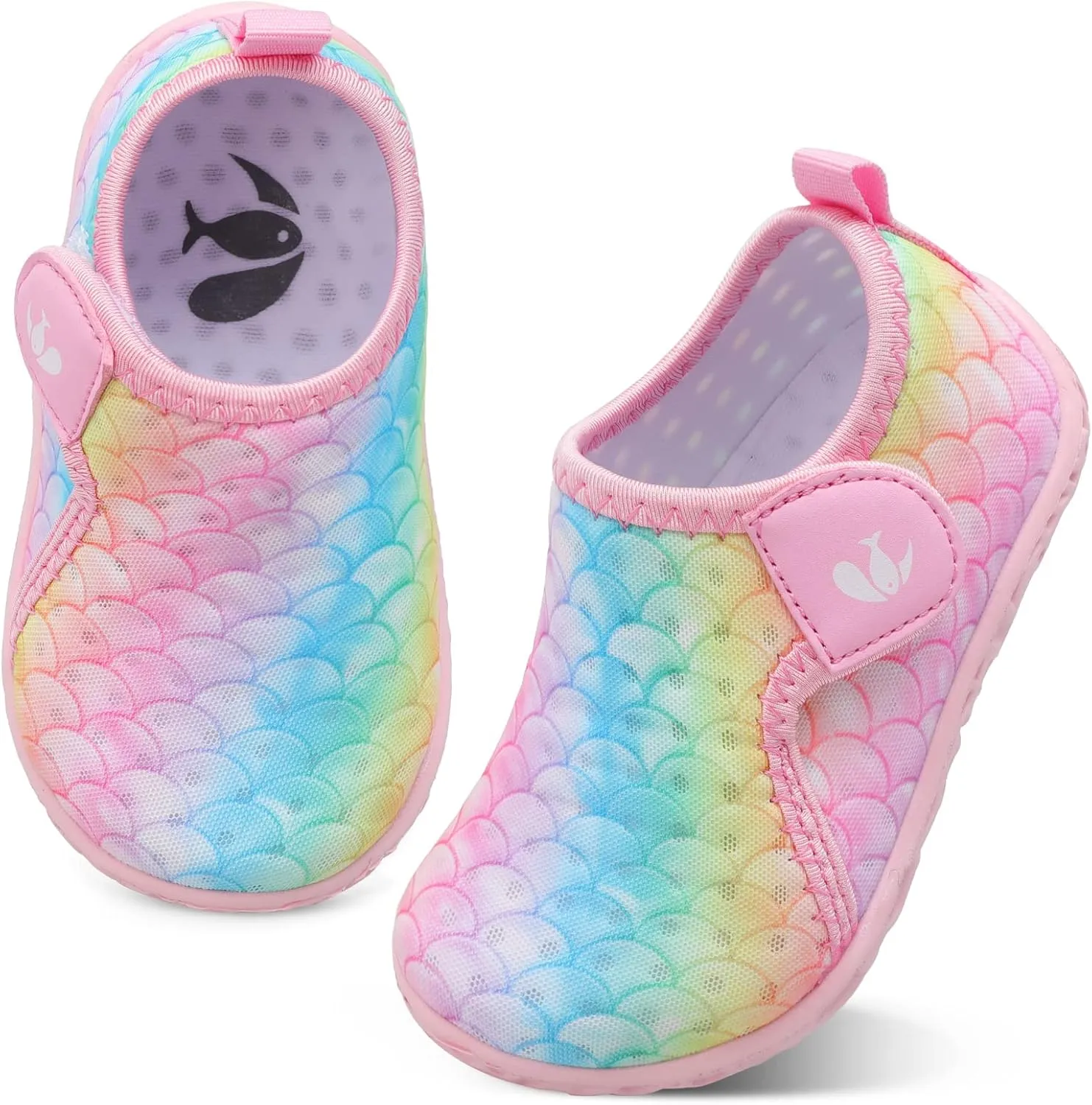 FEETCITY Boys Girls Water Shoes Kids Aqua Socks Quick Dry Barefoot for Beach Swimming Pool