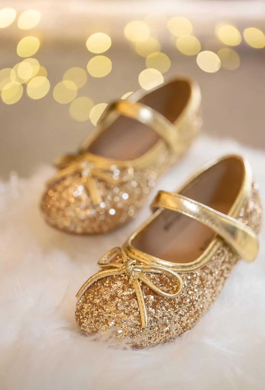 Felix & Flora Toddler Flower Girl Dress Shoes - Girl Ballet Flats Party School Shoes Wedding