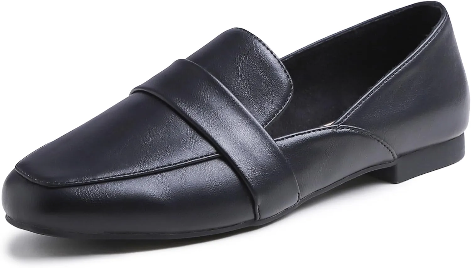 FEVERSOLE Women's Fashion Dress Comfort Low Heel Office Penny Loafer Flats
