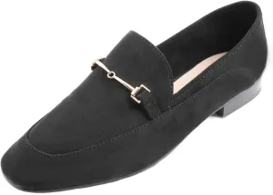 FEVERSOLE Women's Fashion Dress Comfort Low Heel Office Penny Loafer Flats
