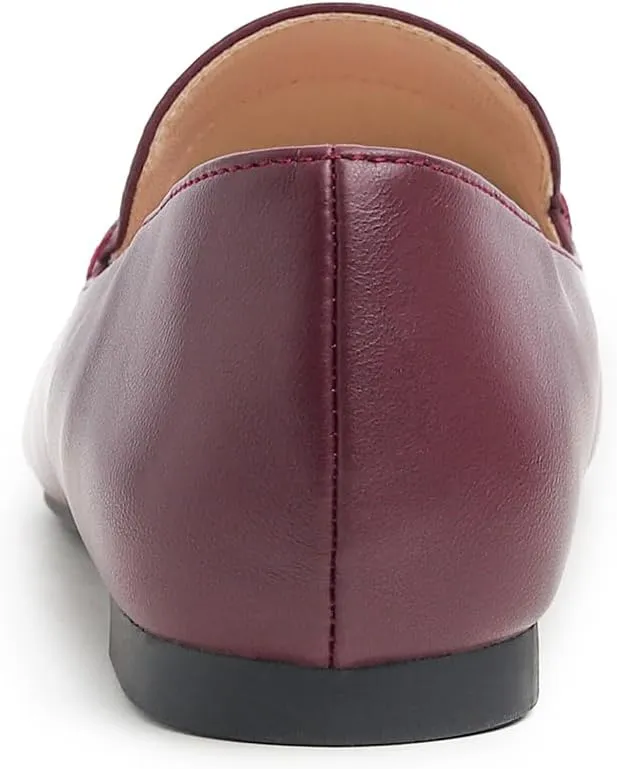 FEVERSOLE Women's Loafer Flat Pointed Fashion Slip On Comfort Driving Office Shoes