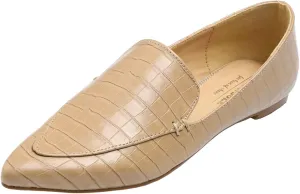 FEVERSOLE Women's Loafer Flat Pointed Fashion Slip On Comfort Driving Office Shoes