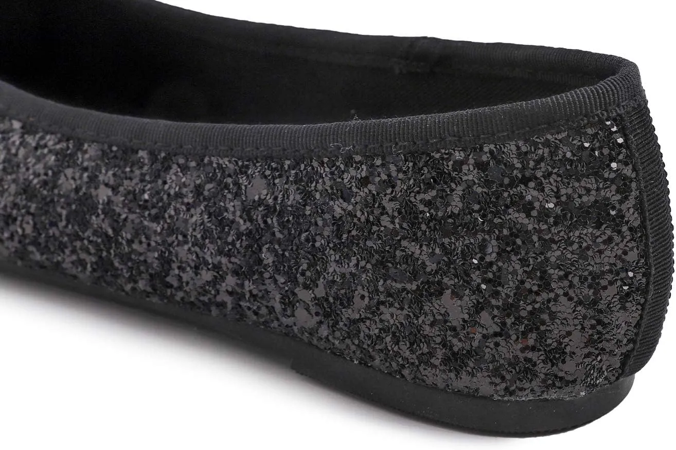 FEVERSOLE Women's Macaroon Colorful Memory Foam Cushion Insock Patent Ballet Flat