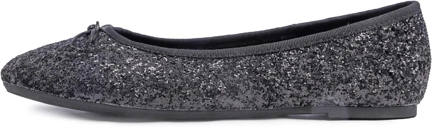 FEVERSOLE Women's Macaroon Colorful Memory Foam Cushion Insock Patent Ballet Flat