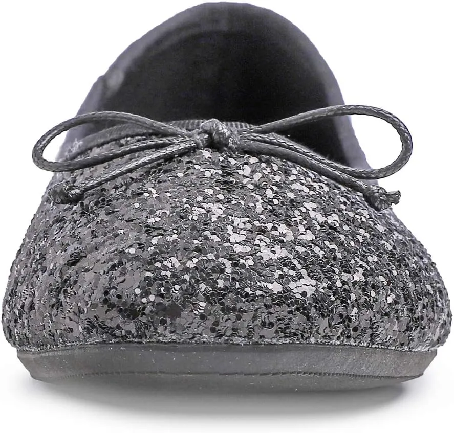 FEVERSOLE Women's Macaroon Colorful Memory Foam Cushion Insock Patent Ballet Flat