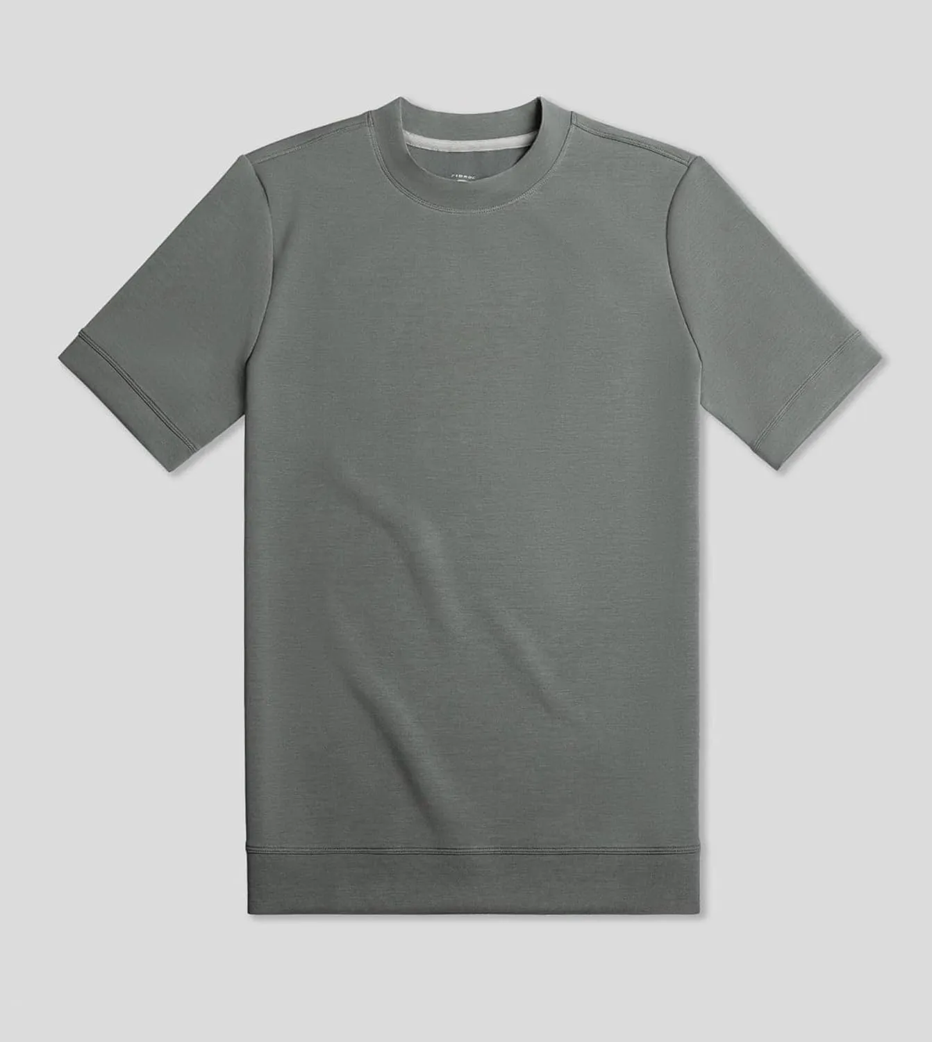 Fioboc Shirts for Men Modal Blend Short Sleeve Tee Slim Fit Solid Top S-4XL