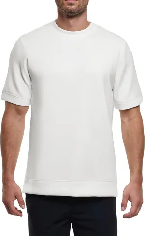 Fioboc Shirts for Men Modal Blend Short Sleeve Tee Slim Fit Solid Top S-4XL