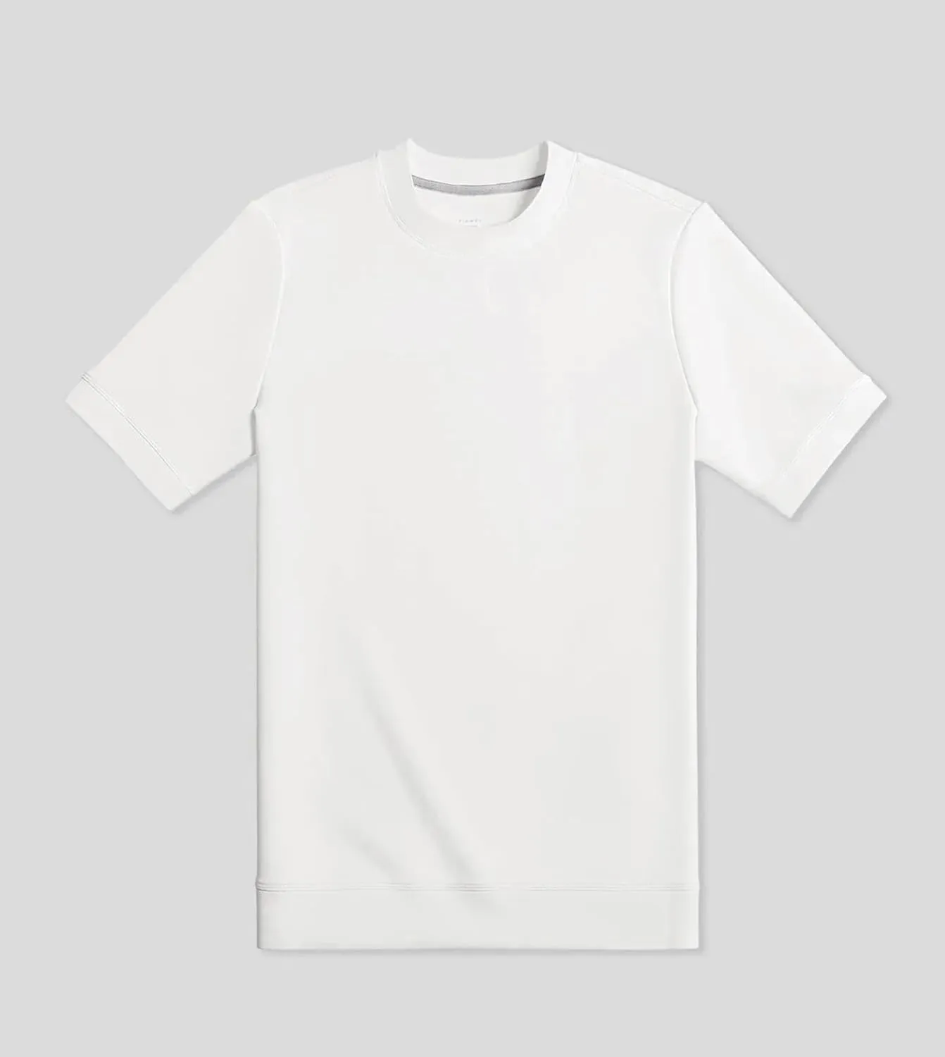 Fioboc Shirts for Men Modal Blend Short Sleeve Tee Slim Fit Solid Top S-4XL