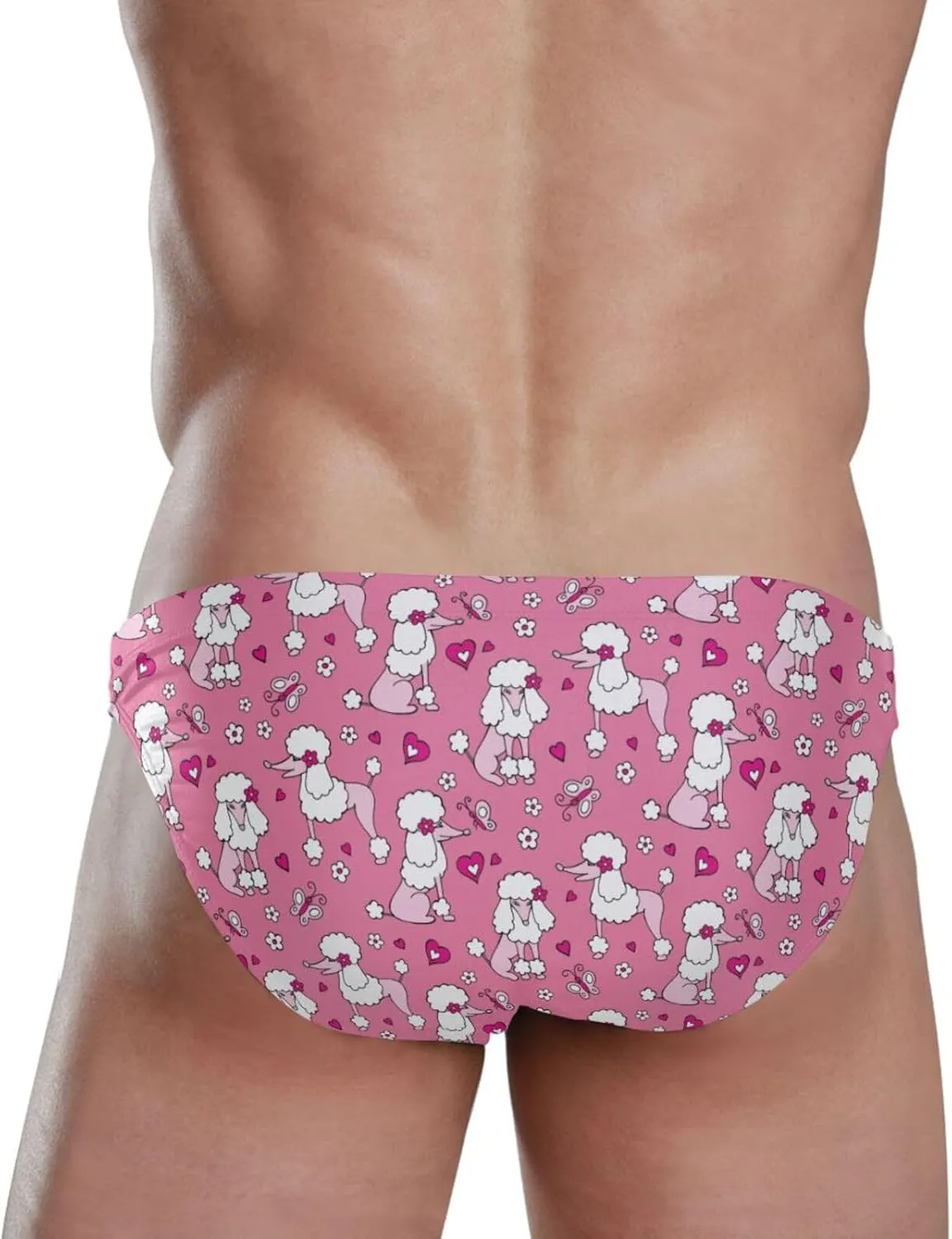 Fire Flame Mens Vintage Swim Briefs Sexy Bikini Swimwear Quick Dry Retro Swimsuit with Drawstring