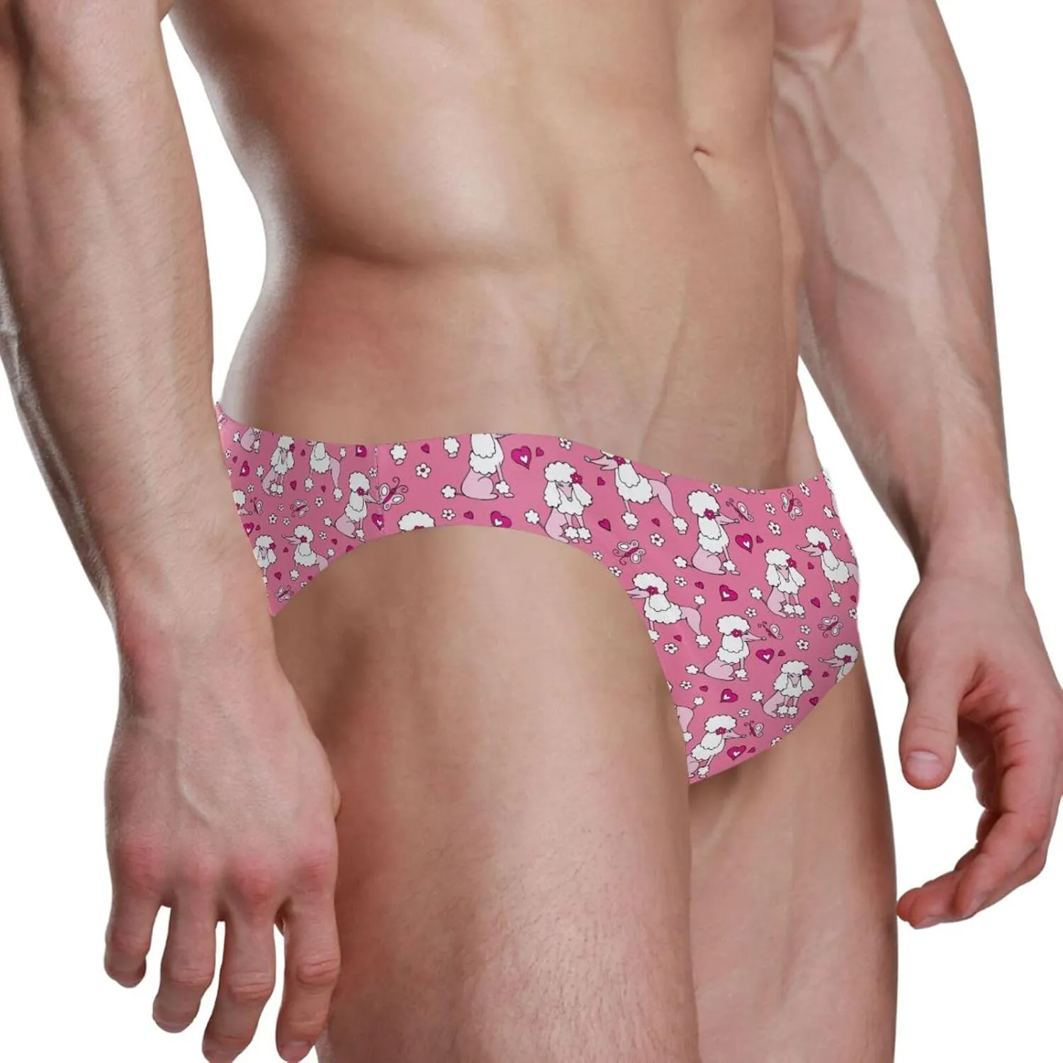 Fire Flame Mens Vintage Swim Briefs Sexy Bikini Swimwear Quick Dry Retro Swimsuit with Drawstring