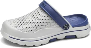FLIOZY Mens Casual Sandals Breathable Mesh Walking Mules Sneakers Open Back Slip On Shoes Quick-Dry Slippers