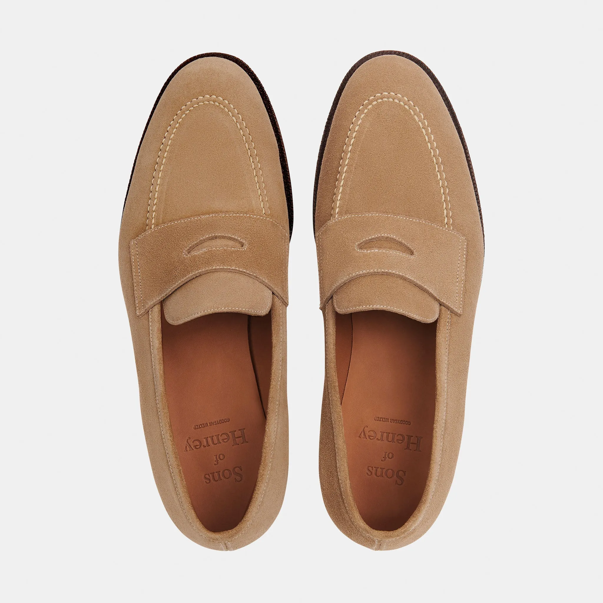 Foster Penny Loafer Sand Suede