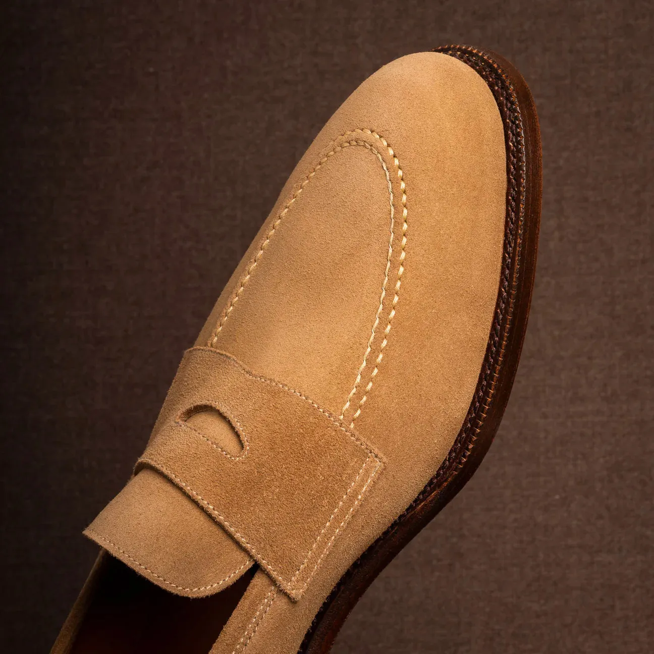 Foster Penny Loafer Sand Suede