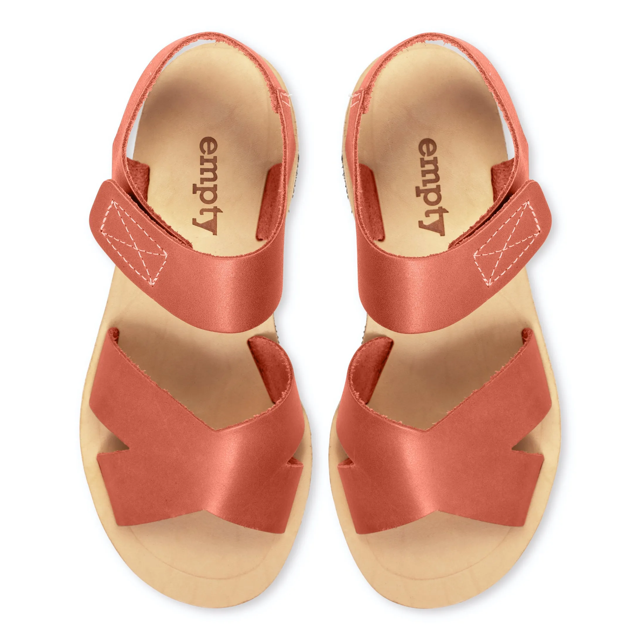 Frances Leather Sandal - Red