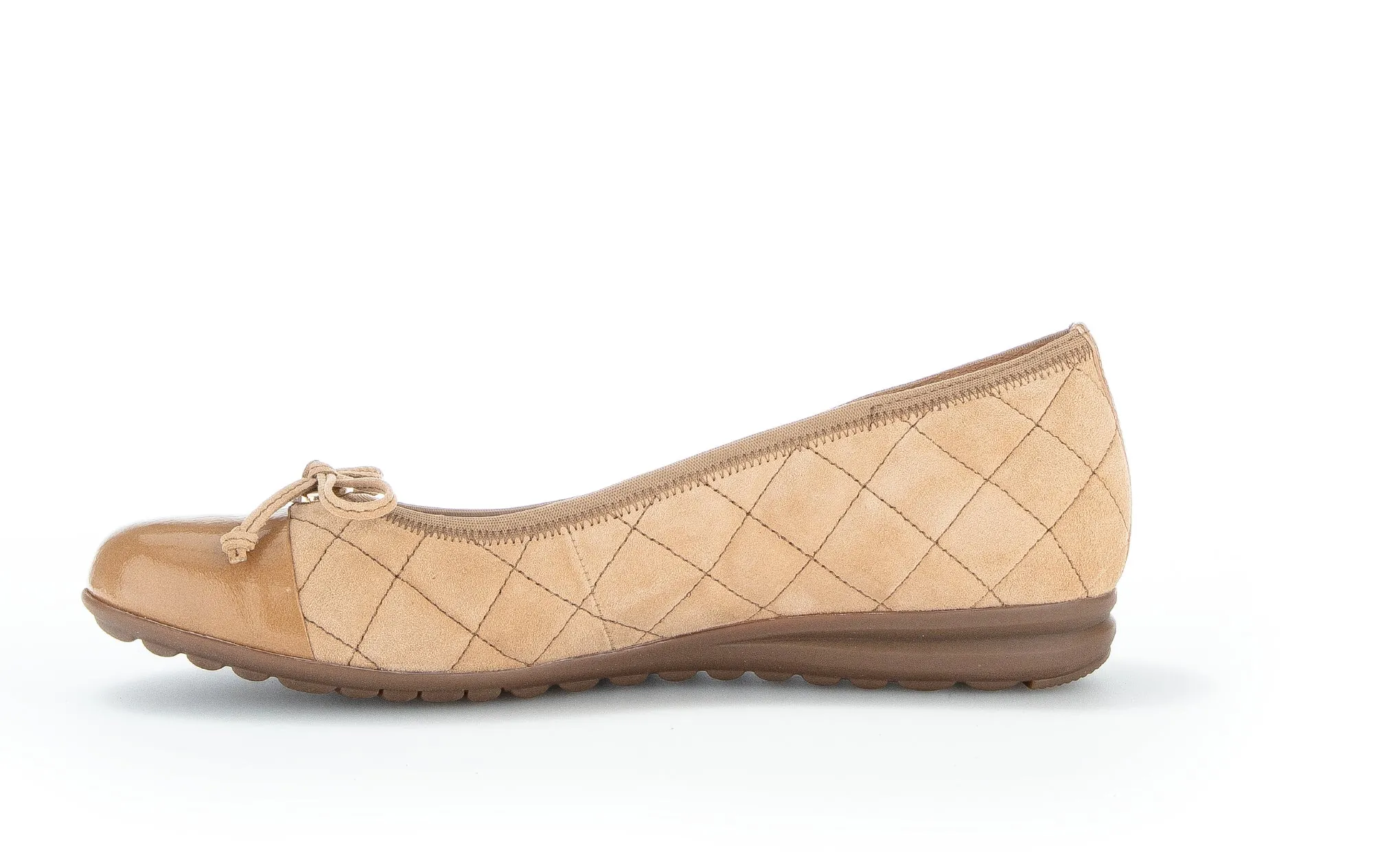 GABOR - 82.622.34 FLAT FASHION PUMP - GOLD
