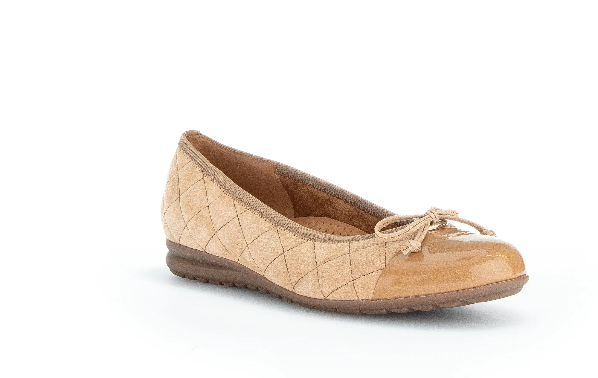 GABOR - 82.622.34 FLAT FASHION PUMP - GOLD