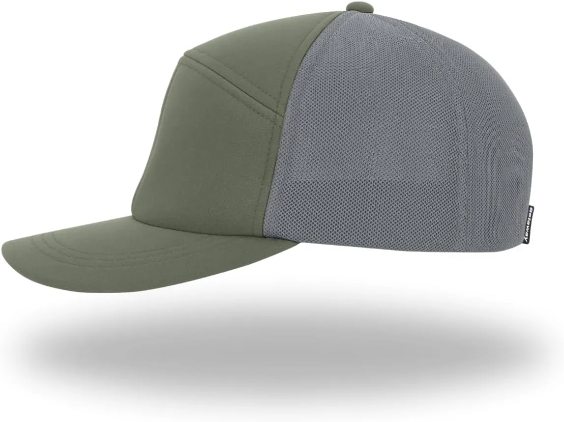getaway California Ultrasuede Semi-Structured Modern Trucker Packable Hat, Travel Essentials, Boat, Run, Workout, 7 Panel