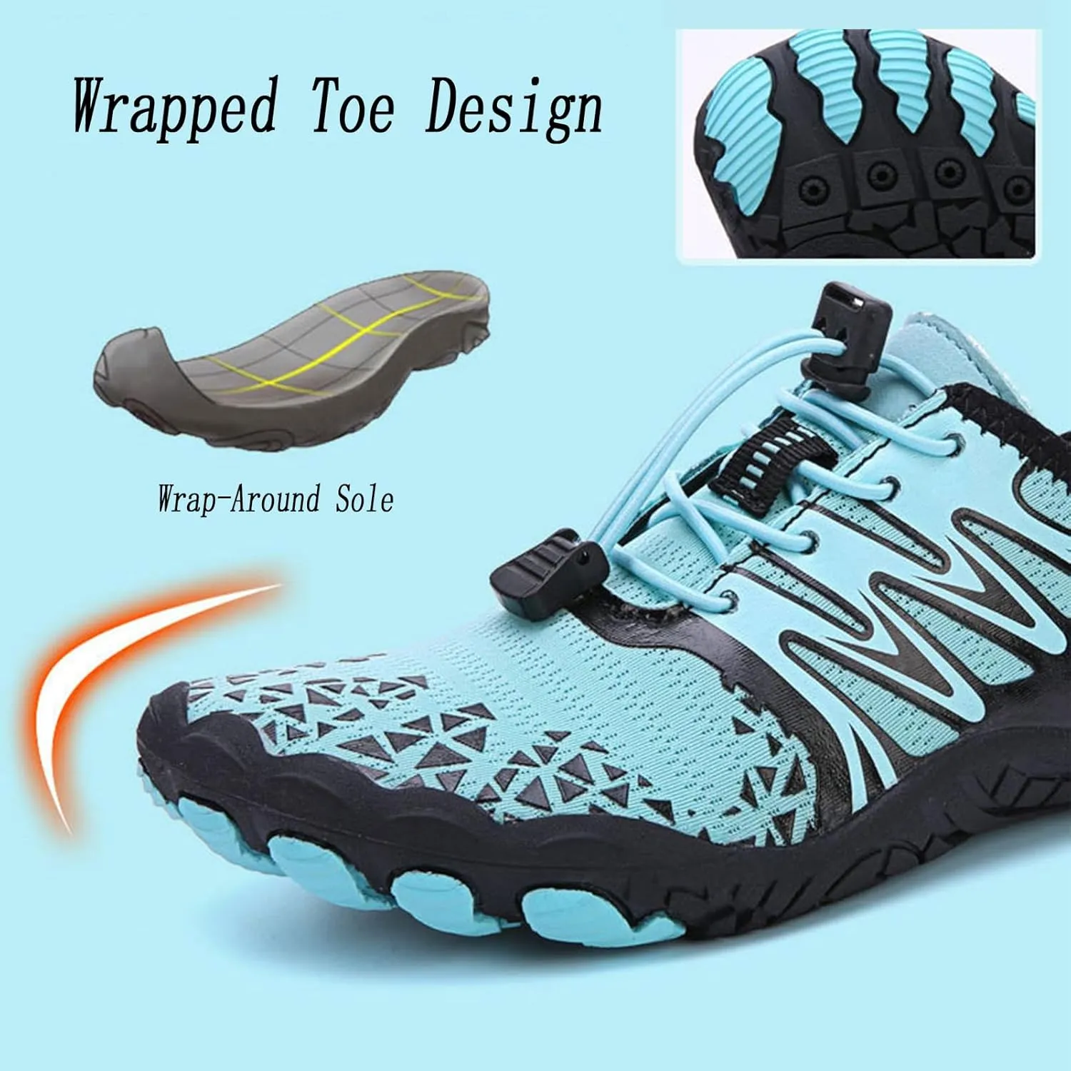 Giltpeak Hike Barefoot Mens, Pro Barefoot Shoes Women, Minimalist Trail Runner Quick Dry Water Shoe