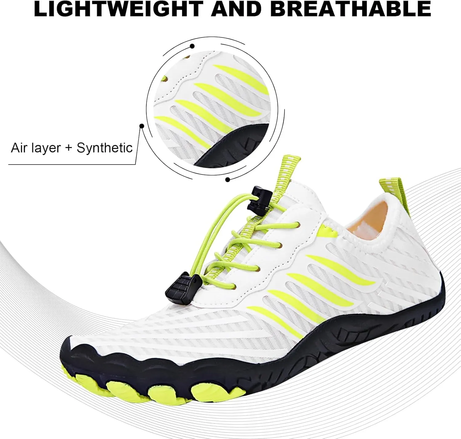 Giltpeak Hike Barefoot Shoes Women Men, Pro Wide Slip-On Minimalist Athletic Quick Dry Baresteps Shoes Unisex