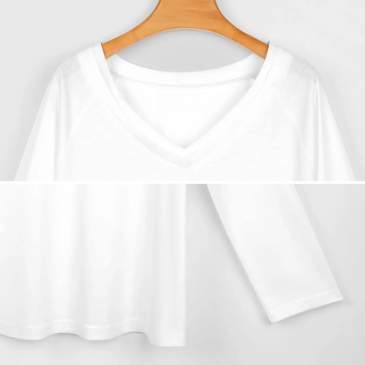 Glow in Dark Splatter Neon Women's Casual Long Sleeve Tops Loose V-Neck Shirts