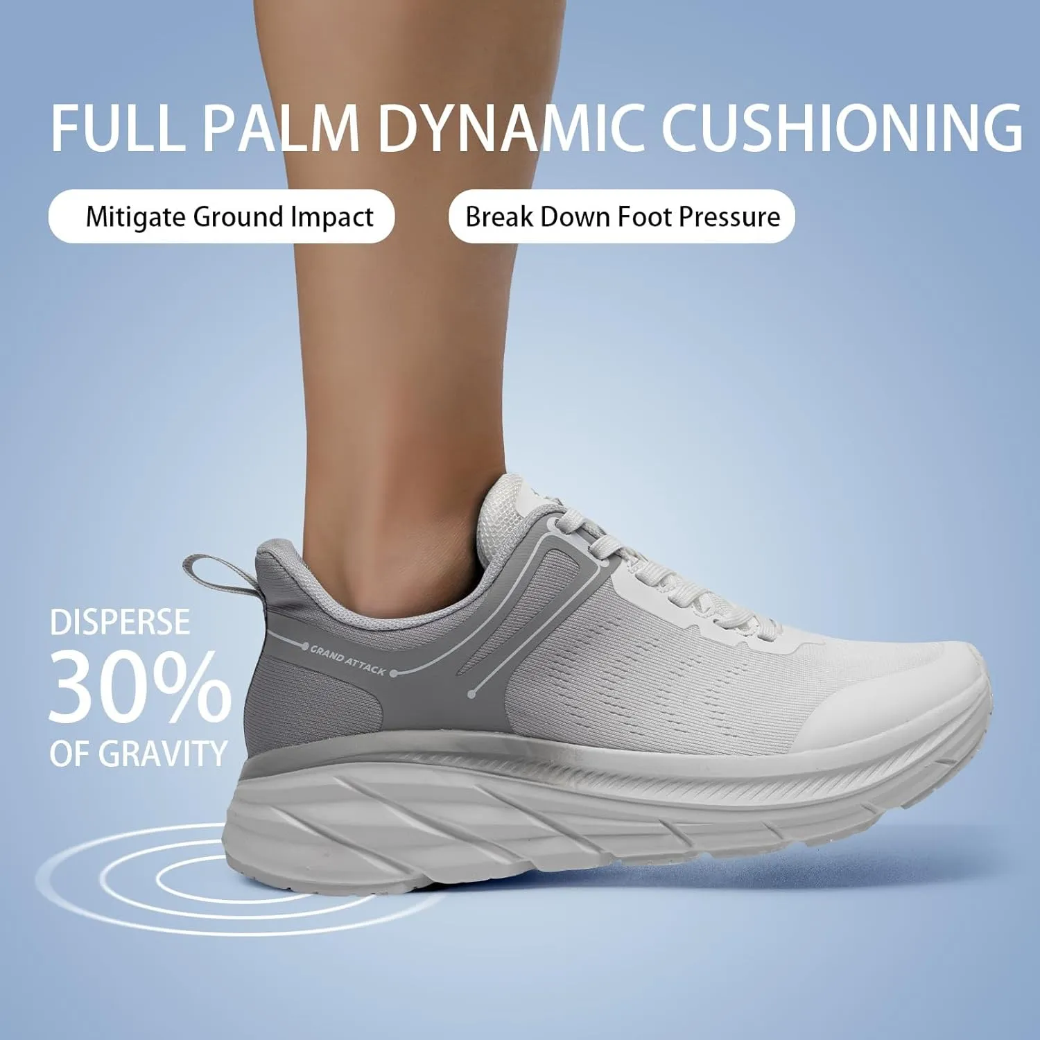 Grand Attack Women's Road Running Shoes | Superior Cushioned|Durable Non-Slip | Comfortable | Fashion Athletic Sneakers